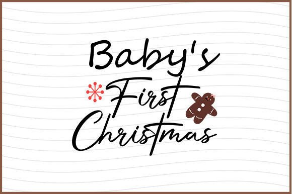 Baby's First Christmas SVG