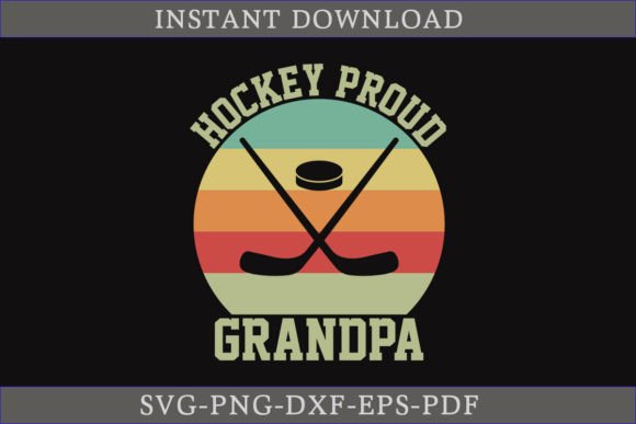 Hockey Proud Grandpa Gift SVG Cut File Review