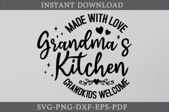 Made with Love Grandma’s Kitchen SVG