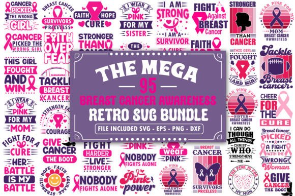 Mega Breast Cancer Awareness SVG Bundle
