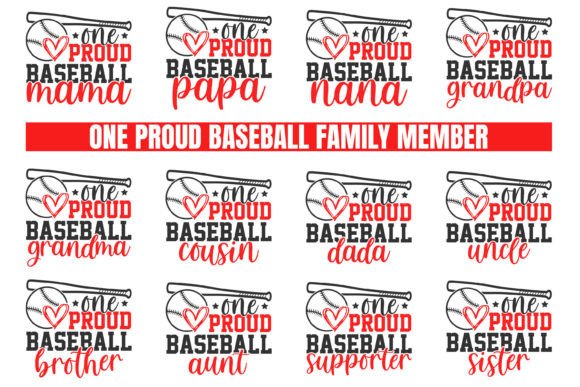 One Proud Baseball Family Member SVG