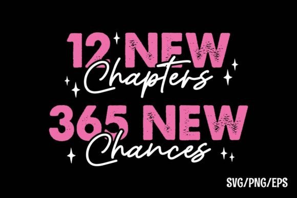 Pink New Year Quote SVG Graphic