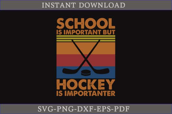 School is Important but Hockey SVG Shirt