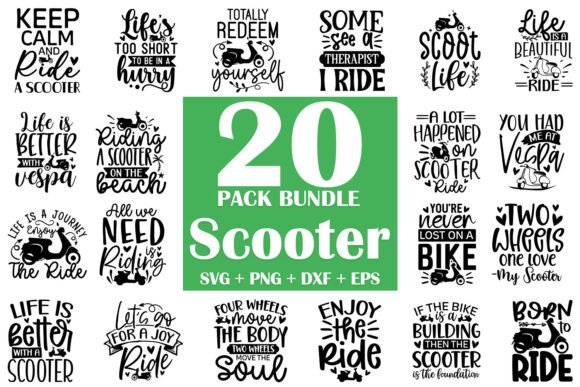 Scooter SVG Bundle: A Designer's Take for Embroidery Projects