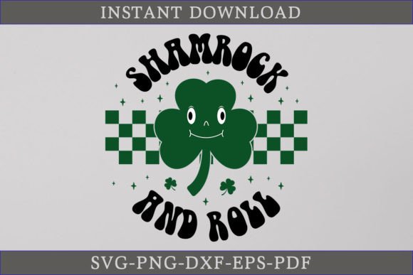 Shamrock and Roll St. Patrick's Day SVG