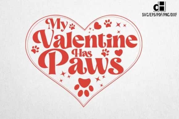 Valentines Day Dog SVG PNG Design