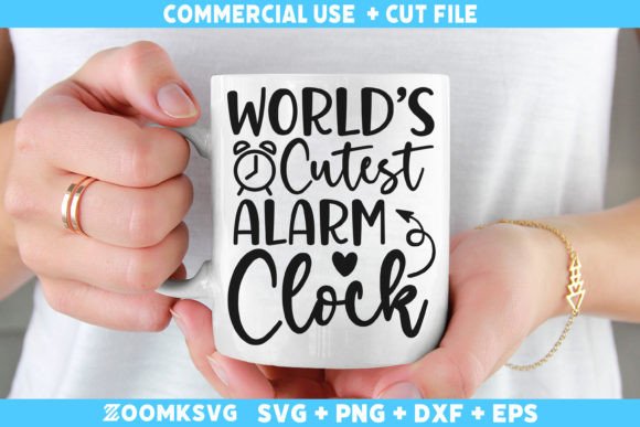 World’s Cutest Alarm Clock SVG, PNG